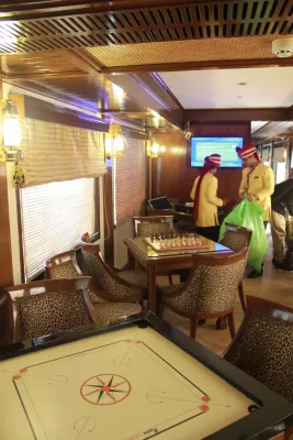 Others on the Maharajas Express luxury train, India