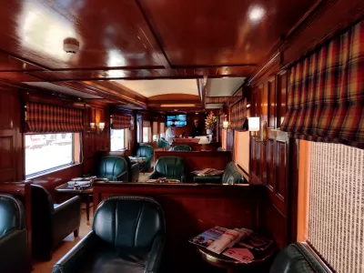 Rang Mahal Lobby on the Maharajas Express luxury train, India