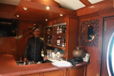 Rang Mahal Lobby on the Maharajas Express luxury train, India