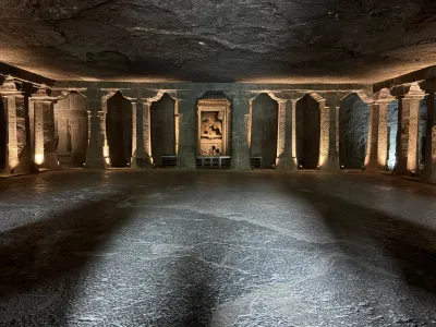 Ajanta Caves monument in Aurangabad, India