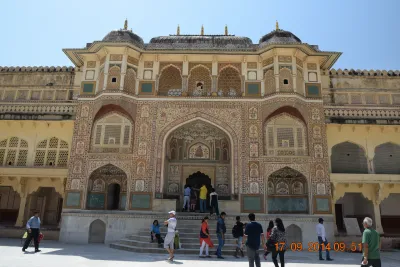 Amer Fort monument in Jaipur, India