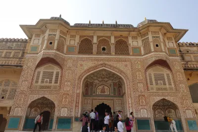 Amer Fort monument in Jaipur, India