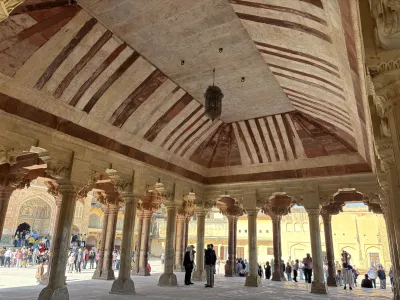 Amer Fort monument in Jaipur, India