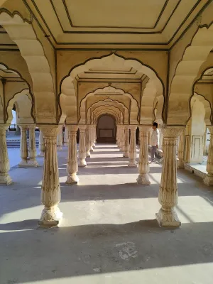 Amer Fort monument in Jaipur, India