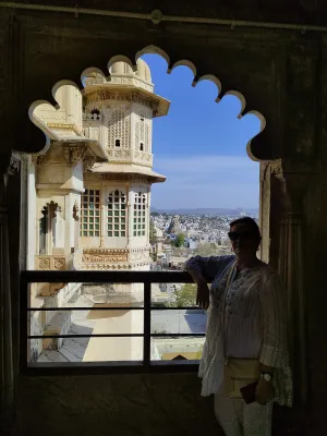 City Palace Udaipur monument in Udaipur, India