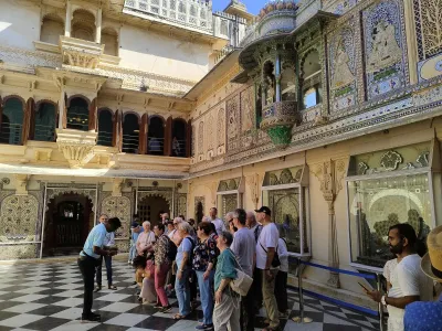 City Palace Udaipur monument in Udaipur, India