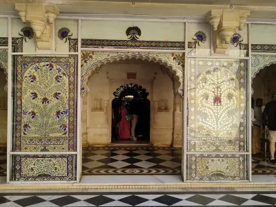 City Palace Udaipur monument in Udaipur, India