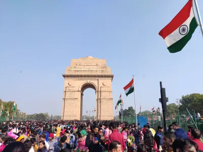 India Gate monument in Delhi, India