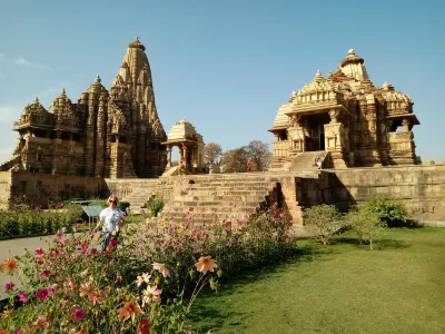 Khajuraho Temples monument in Khajuraho, India