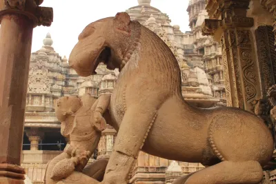 Khajuraho Temples monument in Khajuraho, India