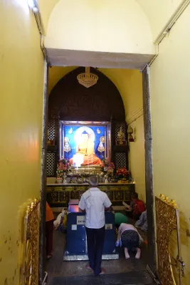 Mahabodhi Temple monument in Bodhgaya, India