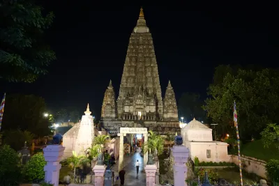 Mahabodhi Temple monument in Bodhgaya, India