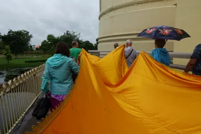 Mahaparinirvana Temple monument in Kushinagar, India