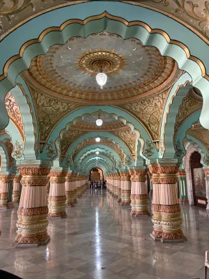 Mysore Palace monument in Mysuru, India