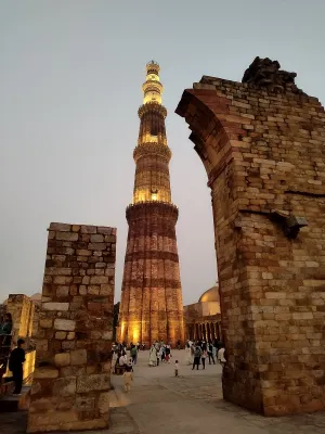 Qutub Minar monument in Delhi, India