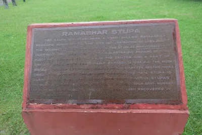 Ramabhar Stupa monument in Kushinagar, India