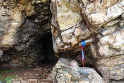 Saptaparni Cave monument in Rajgir, India
