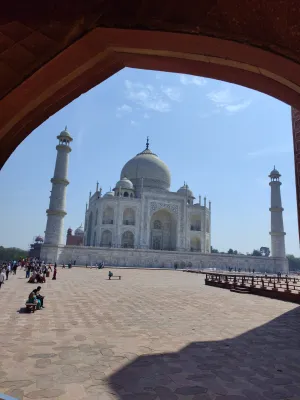 Taj Mahal monument in Agra, India
