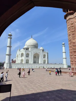 Taj Mahal monument in Agra, India