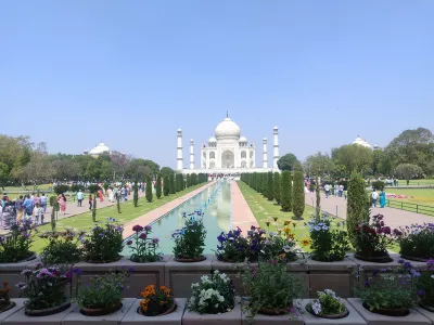 Taj Mahal monument in Agra, India